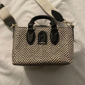 Furla mini tote with guitar strap